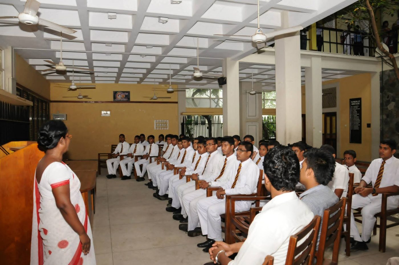 Students seated at the annual lecture series