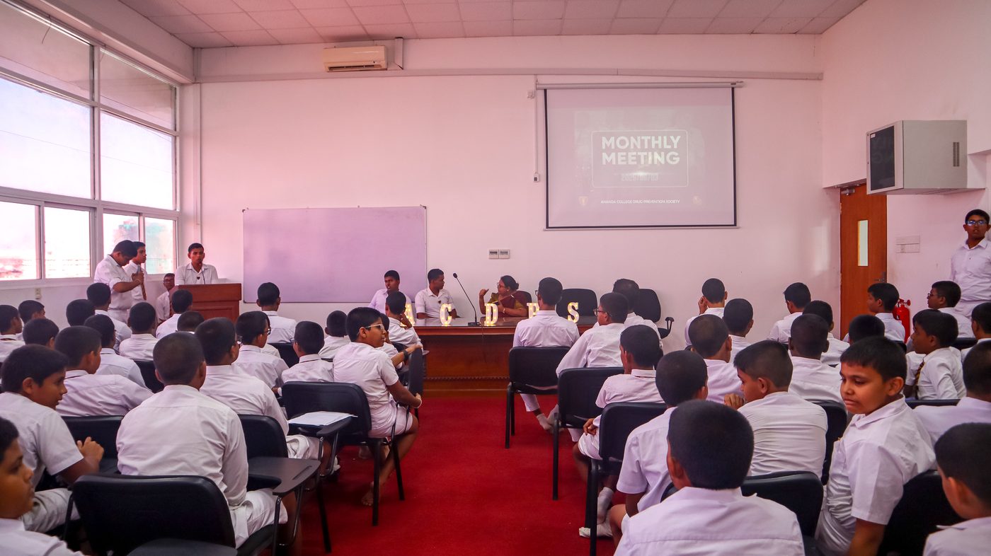 Members at the monthly meeting